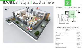 VA3 108569 - Apartament 3 camere de vanzare in Borhanci, Cluj Napoca