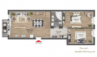 VA4 118869 - Apartment 4 rooms for sale in Floresti