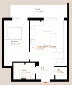 VA2 120493 - Apartment 2 rooms for sale in Floresti