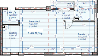 VA2 120862 - Apartament 2 camere de vanzare in Floresti