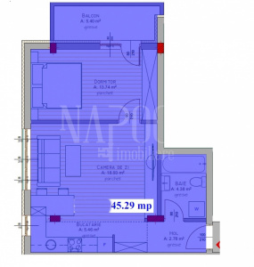 VA2 128434 - Apartament 2 camere de vanzare in Floresti