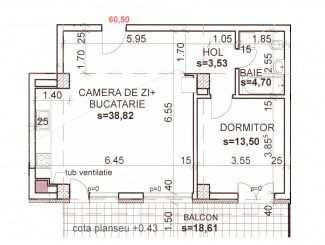 VA2 130169 - Apartament 2 camere de vanzare in Andrei Muresanu, Cluj Napoca
