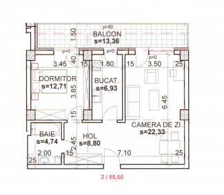 VA2 130234 - Apartament 2 camere de vanzare in Andrei Muresanu, Cluj Napoca