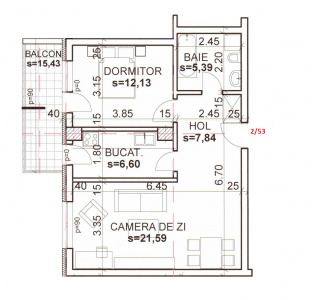 VA2 130246 - Apartment 2 rooms for sale in Andrei Muresanu, Cluj Napoca
