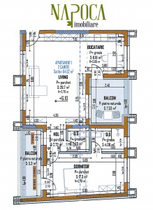 VA2 152666 - Apartament 2 camere de vanzare in Intre Lacuri, Cluj Napoca