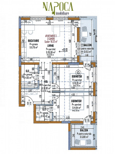 VA3 152667 - Apartament 3 camere de vanzare in Intre Lacuri, Cluj Napoca