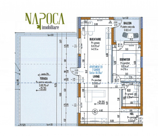 VA2 152671 - Apartament 2 camere de vanzare in Intre Lacuri, Cluj Napoca