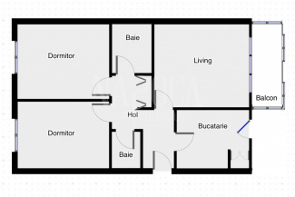 VA3 153379 - Apartament 3 camere de vanzare in Manastur, Cluj Napoca
