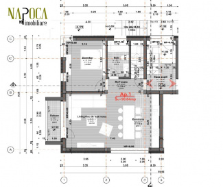 VA3 153709 - Apartament 3 camere de vanzare in Europa, Cluj Napoca