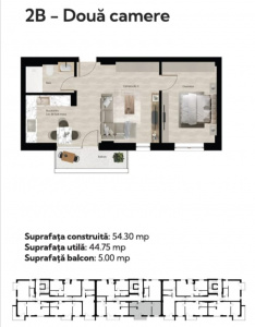 VA2 161732 - Apartament 2 camere de vanzare in Cordau
