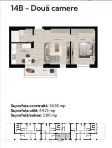 VA2 162005 - Apartament 2 camere de vanzare in Cordau