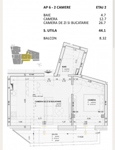 VA2 162944 - Apartament 2 camere de vanzare in Centru, Cluj Napoca